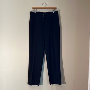 Additions by Chicos, 1.5 polyester blend black dress slacks EUC